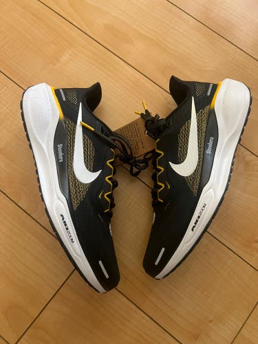 Nike Air Zoom Pegasus 41 Running Shoes Mens 9 Black Yellow Steelers