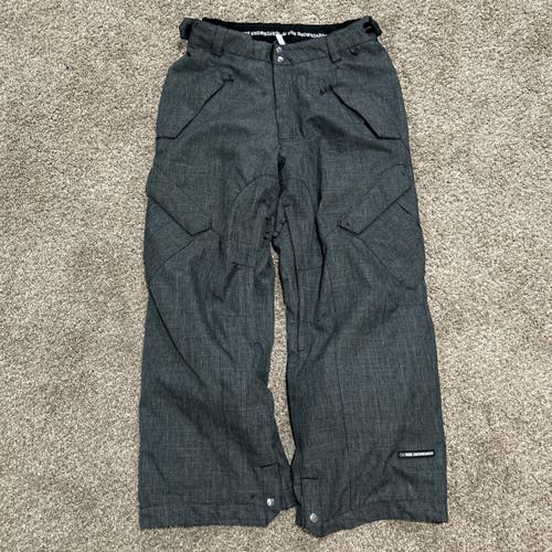Ride Snow Pants Mens L Gray Snowboard Ski Lined