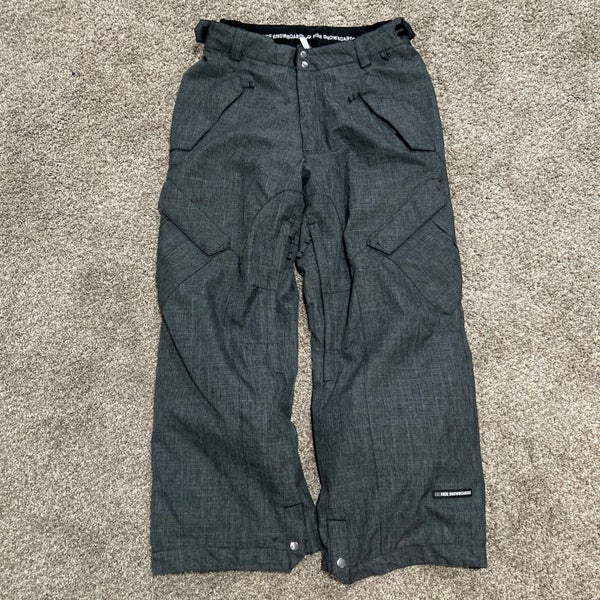 Ride Snow Pants Mens L Gray Snowboard Ski Lined