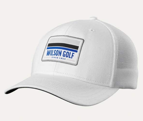 Wilson Staff 1914 Snapback Hat (White, Adjustable) Golf Cap 2025 NEW