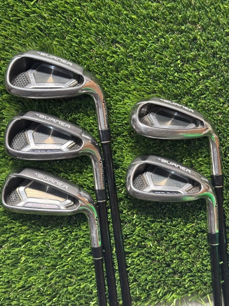 RH TaylorMade Burner Super Launch Ladies Iron Set 7-PW, SW Graphite Shaft L Flex
