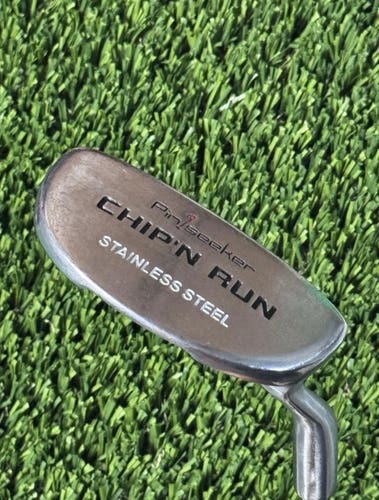 RH PinSeeker Chip N Run Chipper Chipping Wedge Stiff Flex Steel Shaft 35”