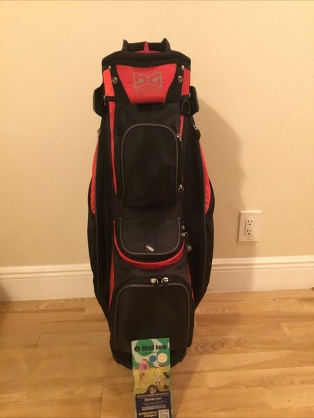 Datrek Golf Cart Bag with 14-way Dividers & Rain Cover (READ)