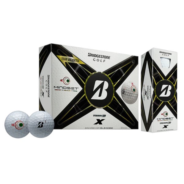 BRIDGESTONE TOUR B X WHITE MINDSET 2024 GOLF BALL DOZEN