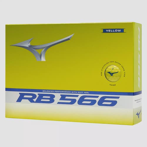 MIZUNO RB 566 YELLOW GOLF BALL DOZEN