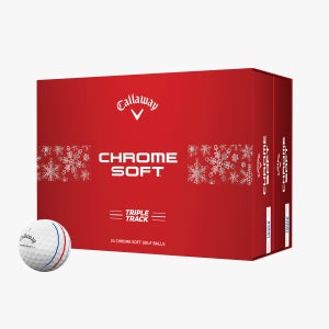 CALLAWAY CHROME SOFT HOLIDAY TRIPLE TRACK GOLF BALL DOUBLE DOZEN