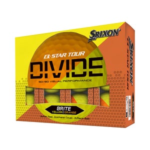 SRIXON Q STAR TOUR DIVIDE 2 YELLOW/ORANGE GOLF BALL DOZEN