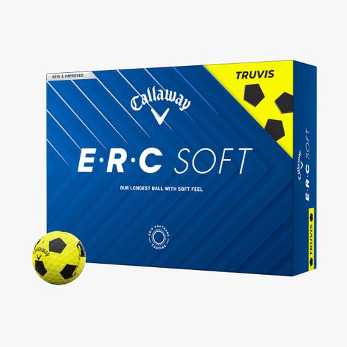 CALLAWAY ERC SOFT TRUVIS YELLOW 2025 GOLF BALL DOZEN