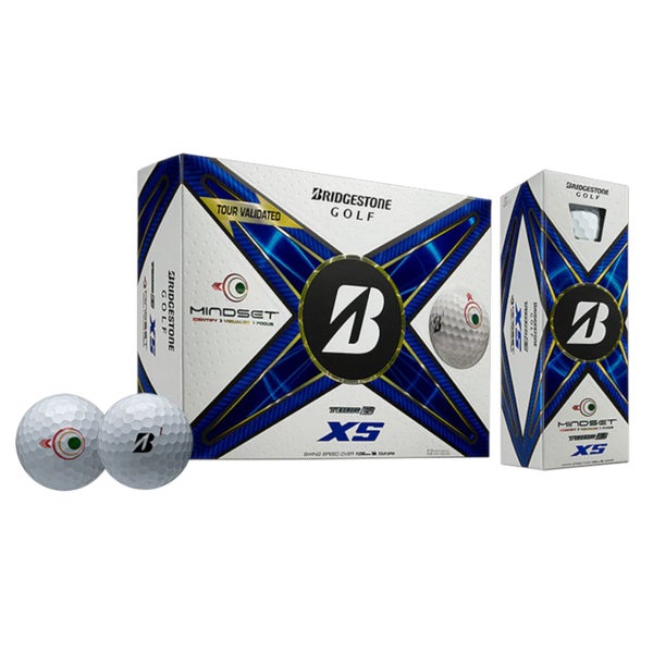 BRIDGESTONE TOUR B XS WHITE MINDSET 2024 GOLF BALL DOZEN
