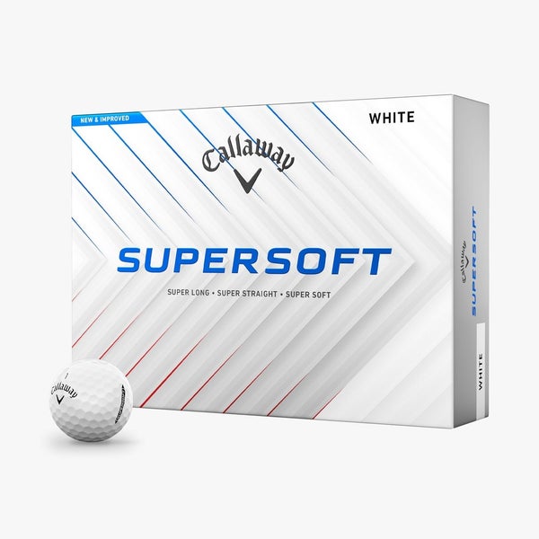 CALLAWAY SUPERSOFT WHITE 2025 GOLF BALL DOZEN