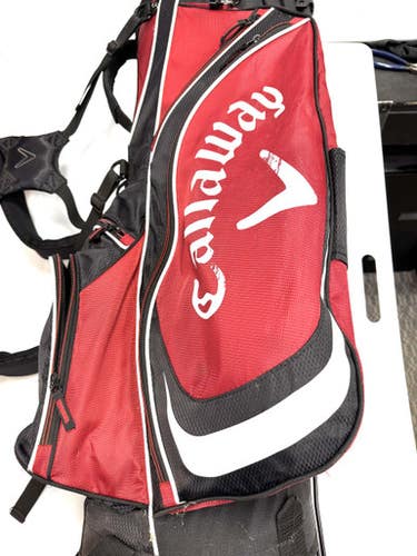 Used Callaway STAND Mens Stand Bag Red 11860-S000300642