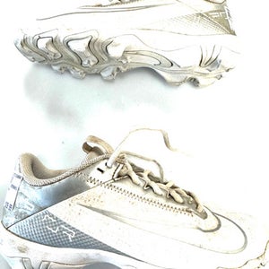 Used Nike LAX Cleats Boys White Junior 04.5 11860-C000300629