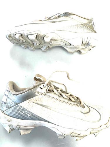 Used Nike LAX Cleats Boys White Junior 04.5 11860-C000300629