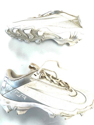 Used Nike LAX Cleats Boys White Junior 04.5 11860-C000300629