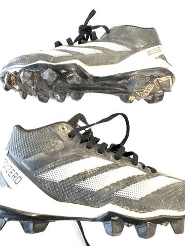 Used Adidas Jr FB Cleats Black Junior 04 11860-C000300628