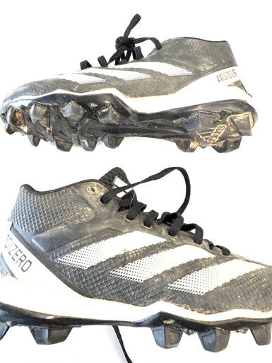 Used Adidas Jr FB Cleats Black Junior 04 11860-C000300628