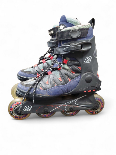 Used K2 SOFTBOOT FLIGHT 76 Senior Roller Quad Skates Black Senior 8 11863-S000024622