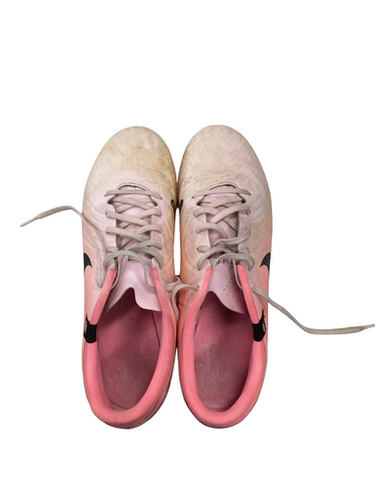 Used Nike TIEMPO LEGEND 10 PRO FG Soccer Cleats Pink Senior 12.5 11613-S000171296