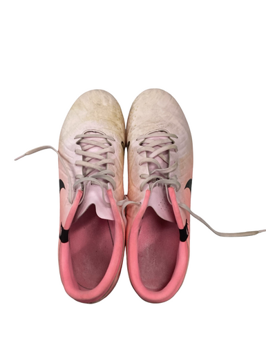 Used Nike TIEMPO LEGEND 10 PRO FG Soccer Cleats Pink Senior 12.5 11613-S000171296