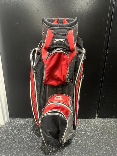 Used Slazenger RED CART BAG Womens Cart Bag Red 11849-S000033433