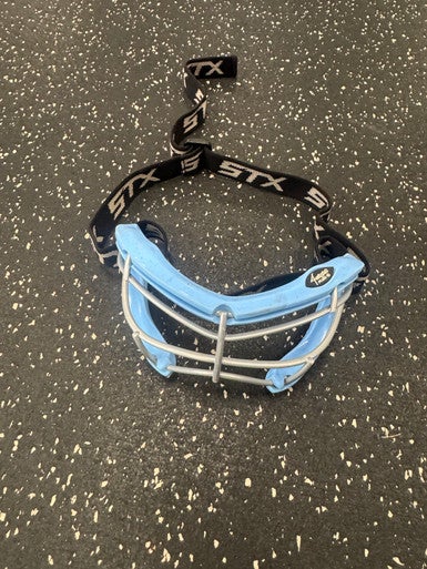 Used STX 4SIGHT PLUS Lacrosse Facial Protect Carolina Blue Youth 11849-S000033429