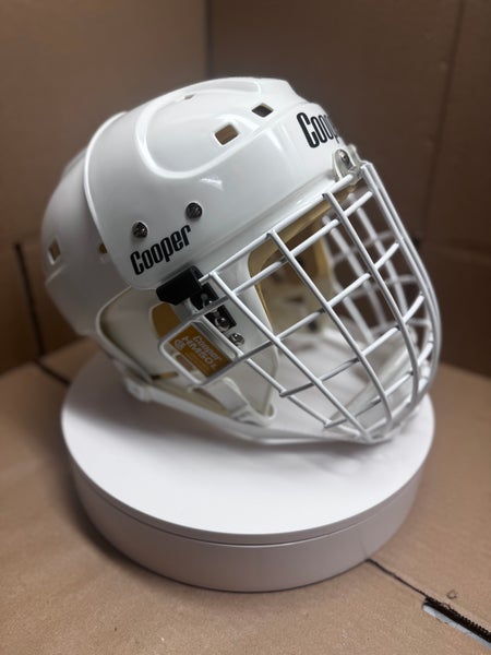 VINTAGE COOPER SK2500 LARGE HOCKEY HELMET GOALIE COMBO WITH NEW HASEK CAGE COOPER HM 50 L