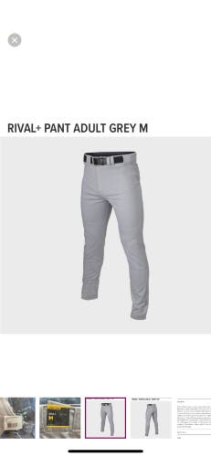 Gray Men's Medium Adult Easton Game Pants (New)