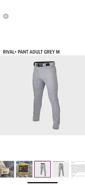 Gray Men's Medium Adult Easton Game Pants (New)