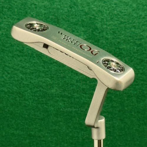 Odyssey White Hot OG 1 35" Plumber's-Neck Putter Golf Club w/Headcover