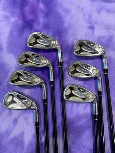 Men's TaylorMade R7 Draw Iron Set Right Handed Regular Flex Steel Shaft (Used)