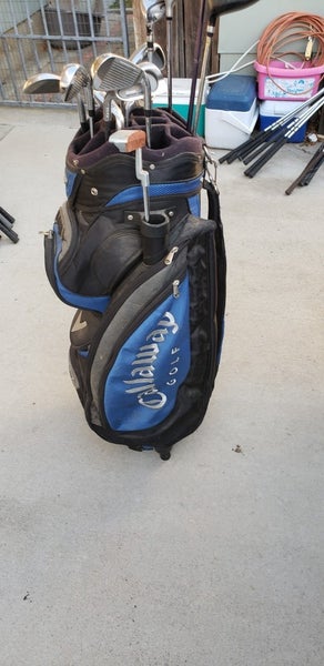 FULL SET LH MEN'S 13 PIECE STARTER GOLF SET 4 WOODS 8 IRONS PUTTER & CART BAG