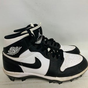 Used Nike AIR JORDAN Adult FB Cleats White/Black/Navy Senior 9 11823-S000035770