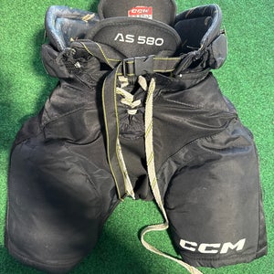 Black CCM Tacks AS 580 Hockey Pants (Used) | Junior Small
