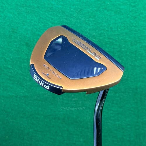 Ping Heppler KETSCH Black Dot 34.75 Double-Bend Mallet Putter W/ HC