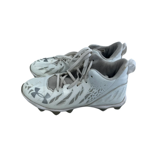 Used Under Armour SPOTLIGHT FRANCHISE Adult FB Cleats White Senior 7 11692-S000143777
