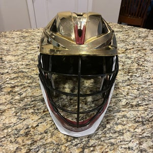 Gold chrome Cascade XRS Pro Helmet (Used)