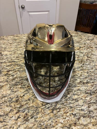 Gold chrome Cascade XRS Pro Helmet (Used)