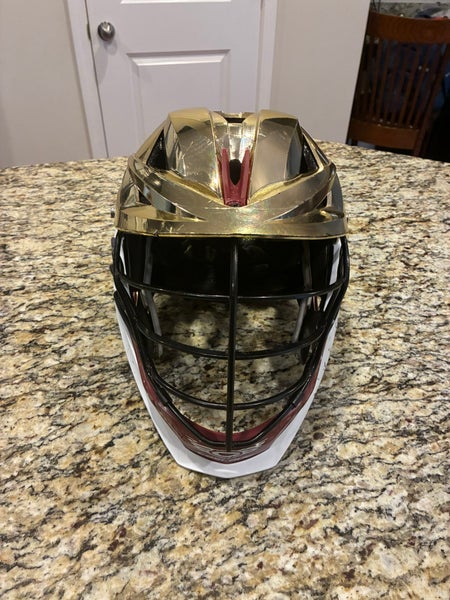 Gold chrome Cascade XRS Pro Helmet (Used)