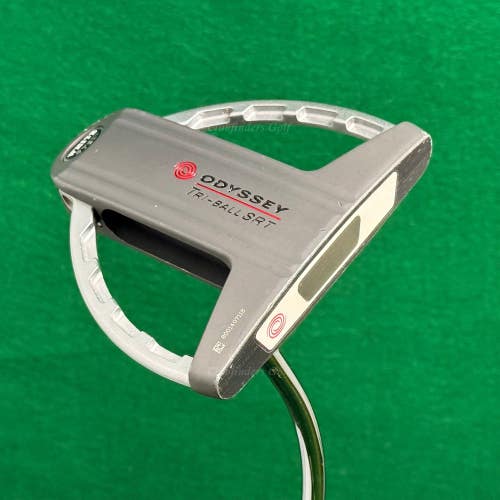 Odyssey White Steel Tri-Ball SRT 35.5" Single-Bend Mallet Putter Golf Club