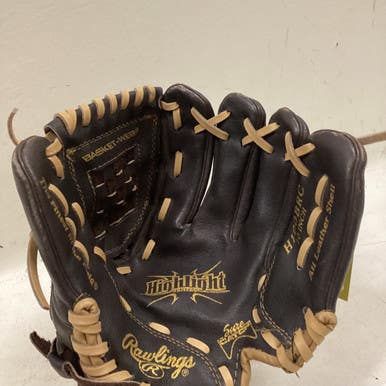 Used Rawlings H100BRC BB/SB Glove RH Throw Brown 10" 11725-S000492570