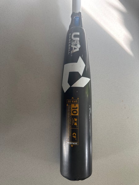 2022 DeMarini CF Composite USABat Certified Bat (-10) 19 oz 29" (Used)