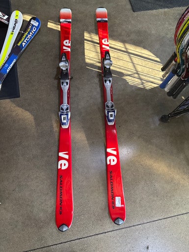 Used Salomon VERSE 7 Mens DH Ski/Binding Red 170 cm 11605-S000209789