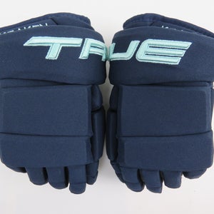 New TRUE NHL Pro Stock Seattle Kraken Hockey Gloves Senior Size 14"
