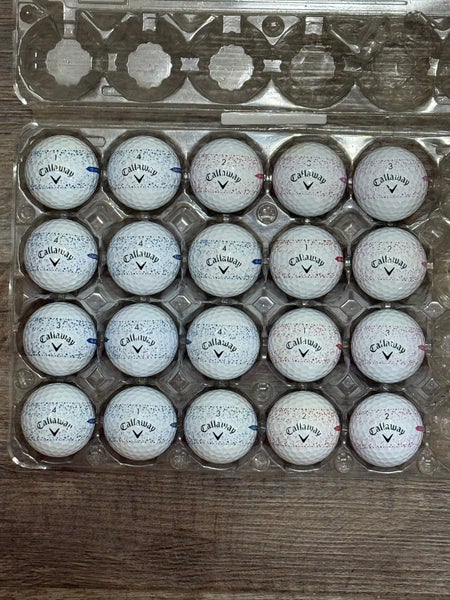 20 Callaway Supersoft Golf Balls - Splatter 360 Design, 5A MINT CONDITION ONLY