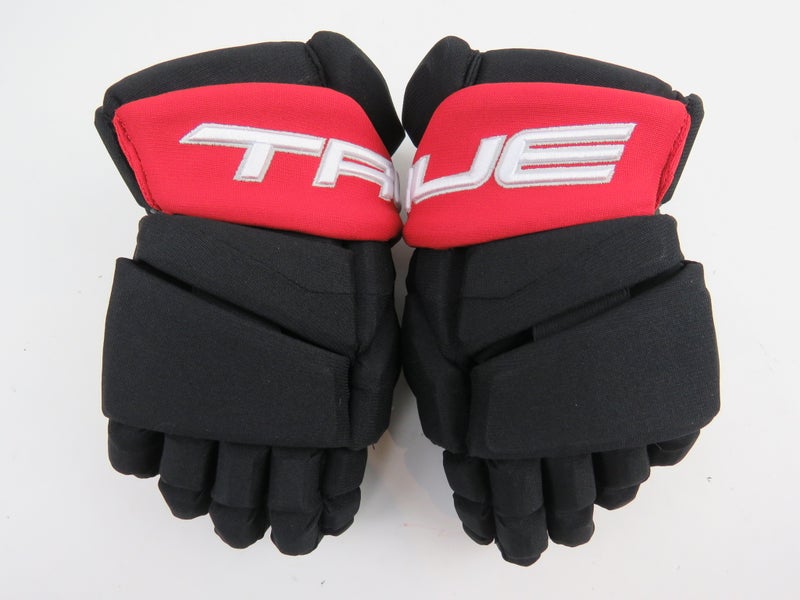 New TRUE NHL Pro Stock Ottawa Senators Hockey Gloves Senior Size 13"