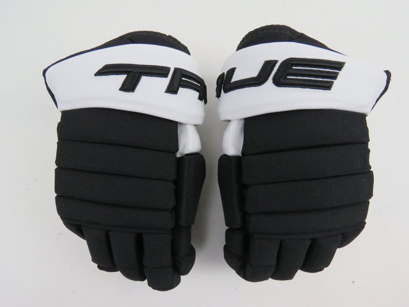 New TRUE NHL Pro Stock Pittsburgh Penguins Hockey Gloves Senior Size 13.5" Black
