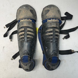 Used JADEKLIN 7-9 SHINGUARDS Catchers Leg Guards Black And Navy Blue Youth 11835-S000200779