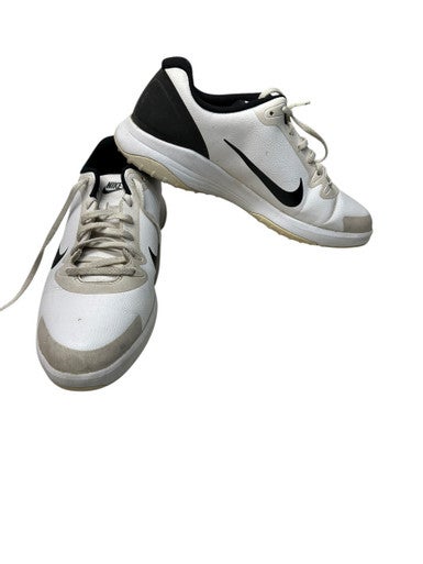 Used Nike FIT SOLE Mens Golf Shoes Black And White Senior 12 11835-S000200764