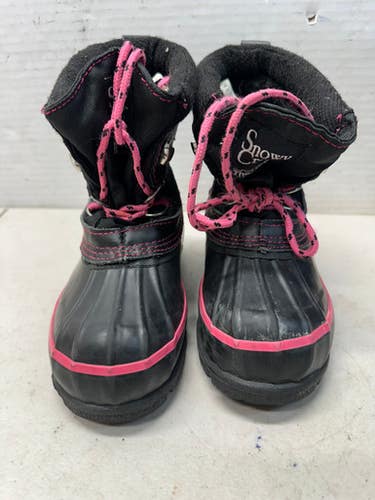 Used GIRLS SNOW BOOT Outerwear Other Y Black And Pink Youth 11835-C000200738