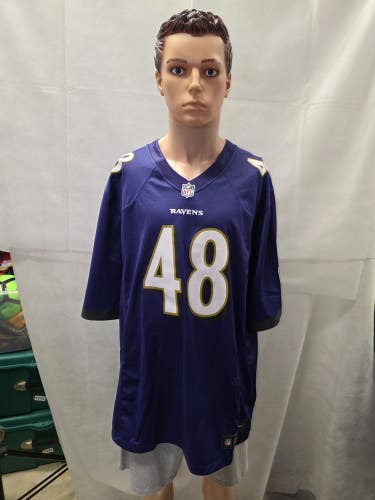 NWT Patrick Queen Rookie Year Baltimore Ravens Nike Jersey XXL 2XL NFL